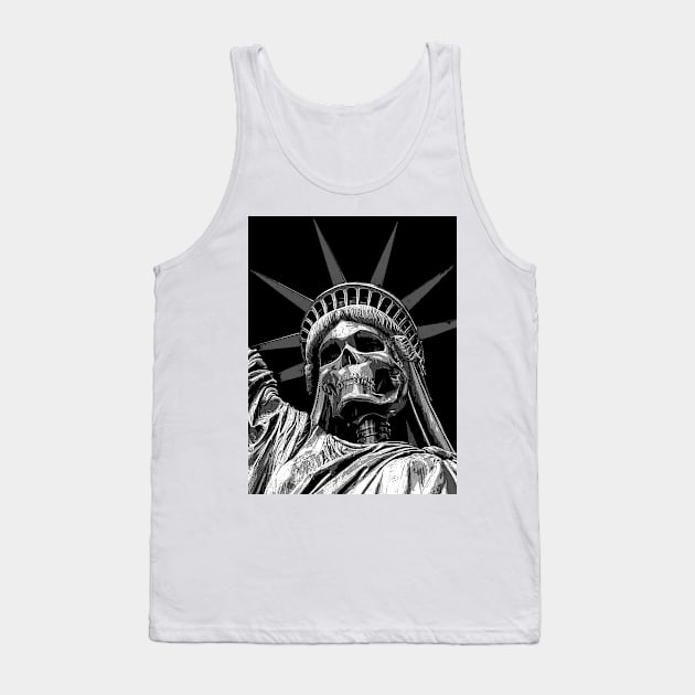 Liberty or Death B&W Tank Top by Grandeduc